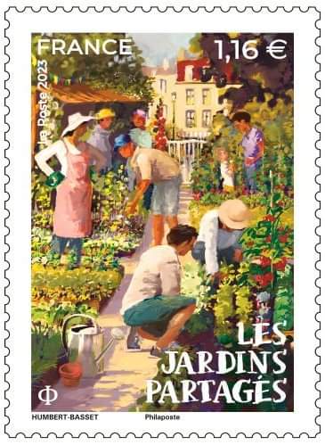 Un timbre sur les jardins partagés